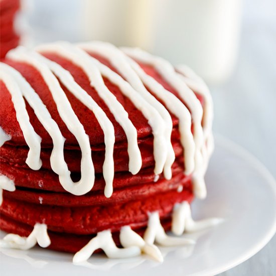 Red Velvet Pancakes