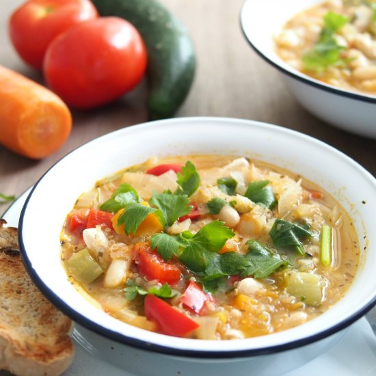 Quinoa, White Bean & Vegetable Stew