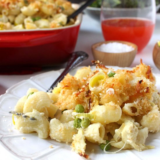 Skinny Springtime Mac & Cheese