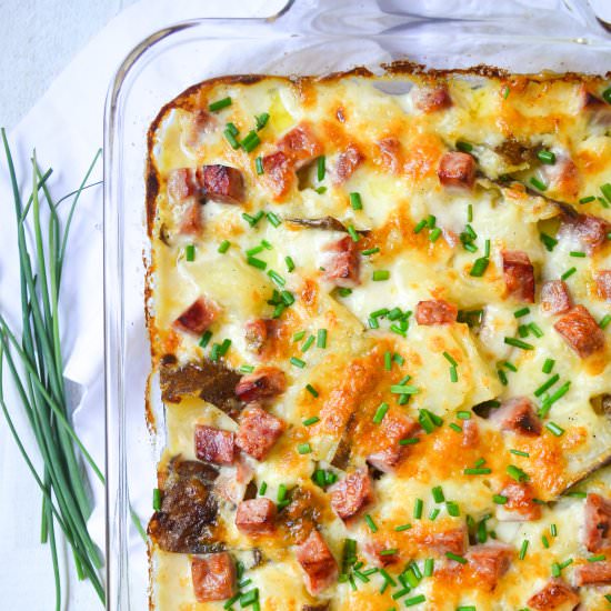 Twice Baked Scalloped Potatoes