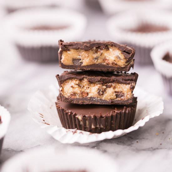 Chocolate Chip Cookie Dough Cups