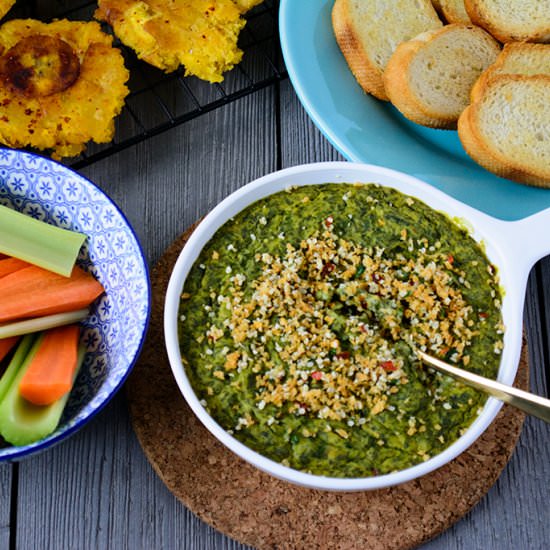 Earth Day Spinach Ackee Dip