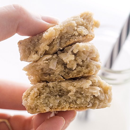 No-Butter Coconut Oatmeal Cookies