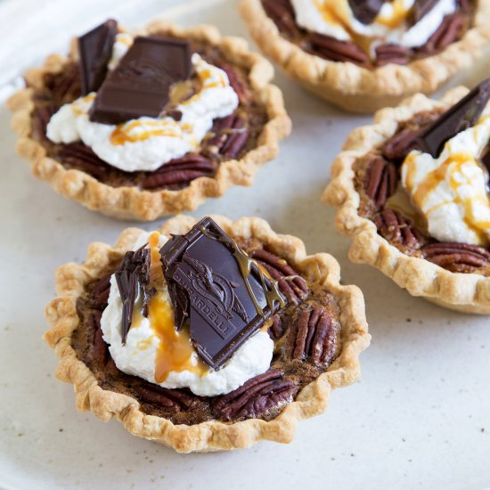 Mini Bourbon Caramel Derby Pies