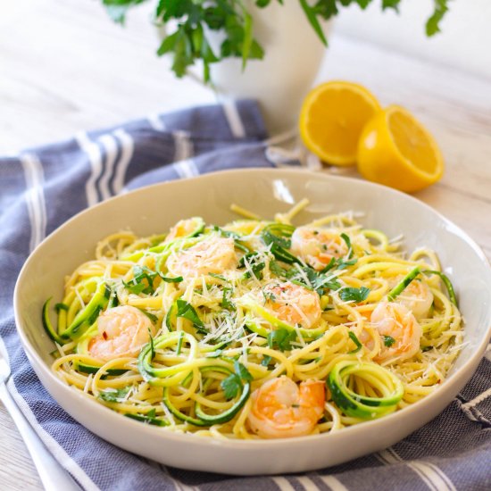 Shrimp Scampi with Zoodles