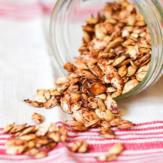 Roasted Sweet Pumpkin Seeds