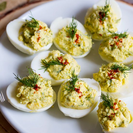 Mediterranean Deviled Eggs