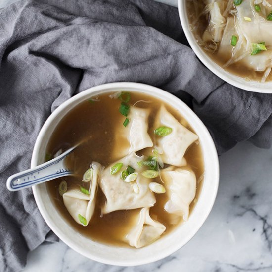 Mushroom Wonton Soup