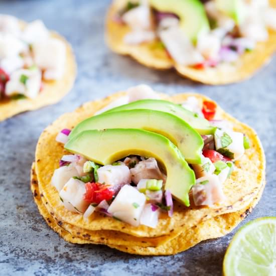 Ceviche Tostadas