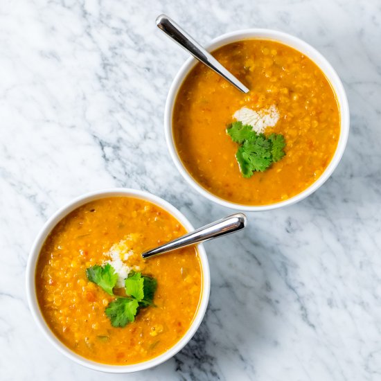 Tamarind Red Lentil Soup