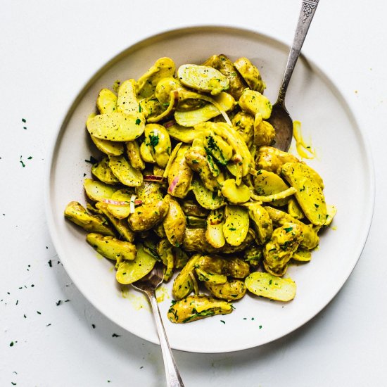 Golden Turmeric Potato Salad