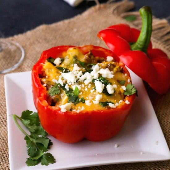 Chorizo & Egg Stuffed Peppers