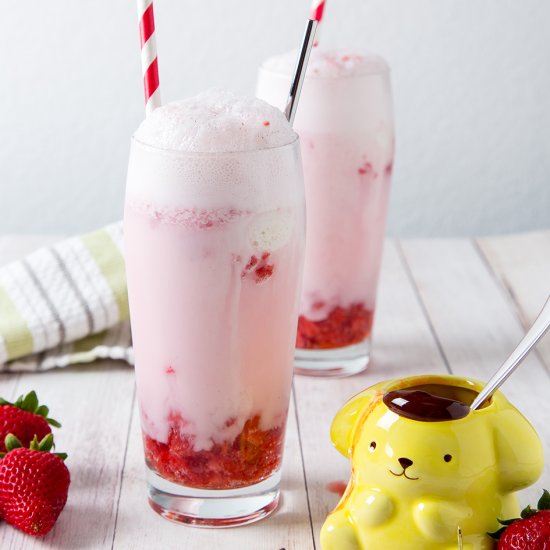 Strawberry Soda Float