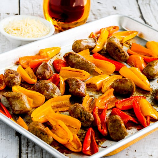 Italian Sausage Peppers Sheet Pan