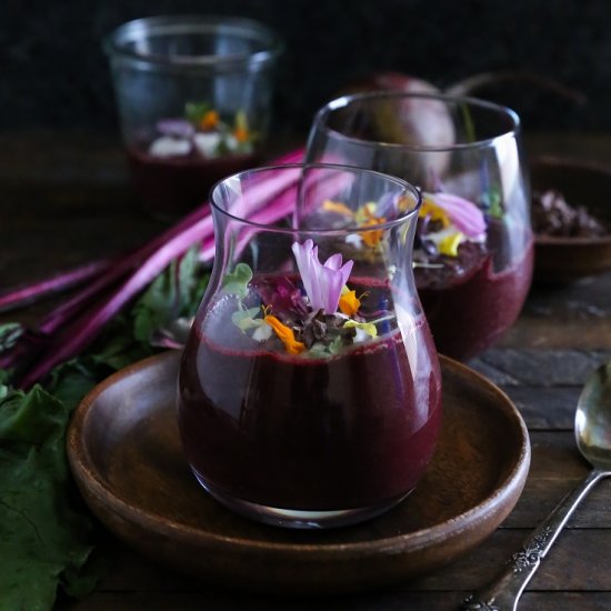 Vegan Beet Chocolate Pudding