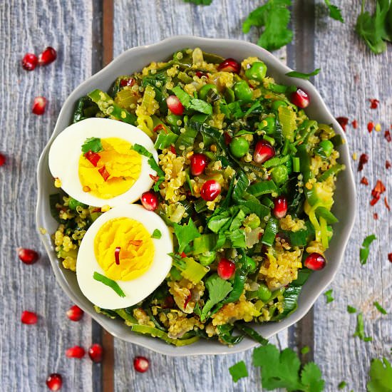 Pineapple Quinoa And Leek Salad