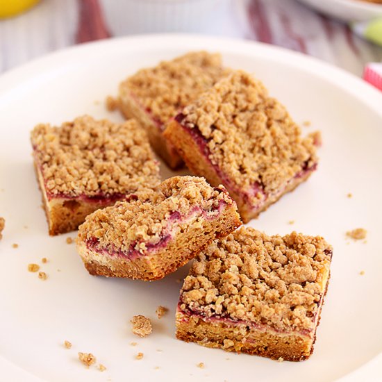 Lemon Berry Cheesecake Blondies