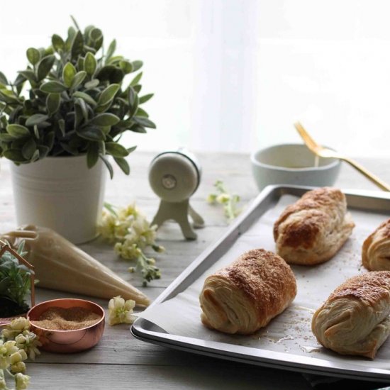 Homemade Almond Croissants