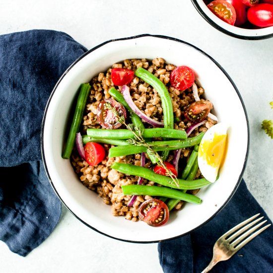 Farro Salad with Lemon Vinaigrette