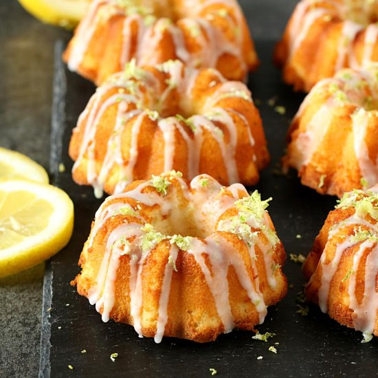 Mini Lemon Bundt Cakes