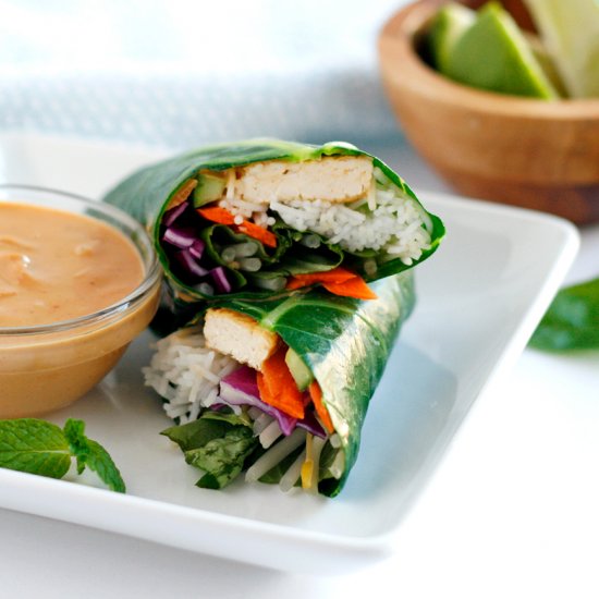 Asian Collard Wraps