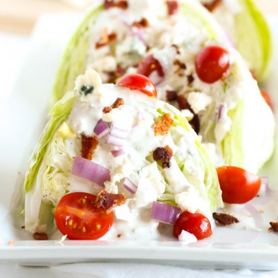 Wedge Salad & Homemade Blue Cheese