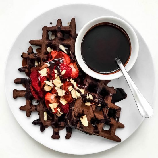 Chocolate Buckwheat Waffles