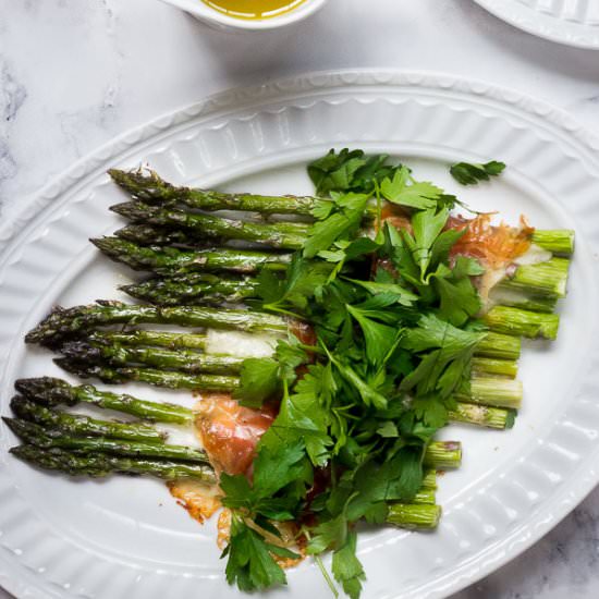 Roasted Asparagus Bundles