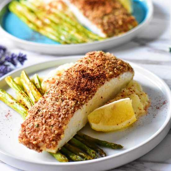 Almond Crusted Halibut