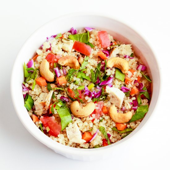 Cashew Quinoa Bowl with Chicken