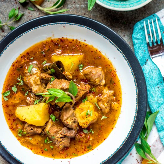 Turkish Lamb Stew with Potato