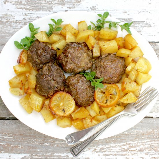 Traditional Greek Meatballs