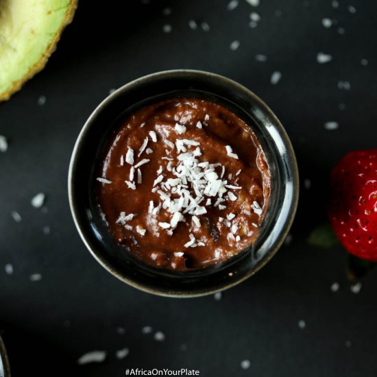 Berbere Chocolate Avocado Pudding