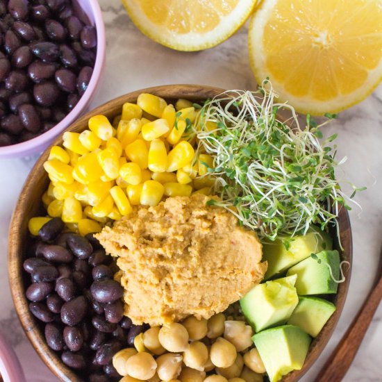 Taco Hummus Buddha Bowl