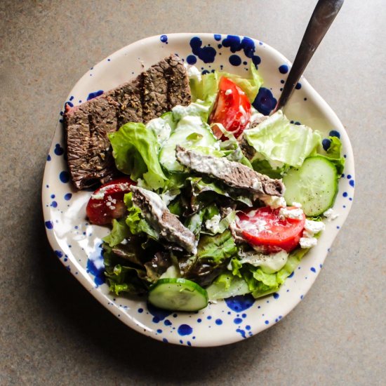 Steak and Goat Cheese Salad