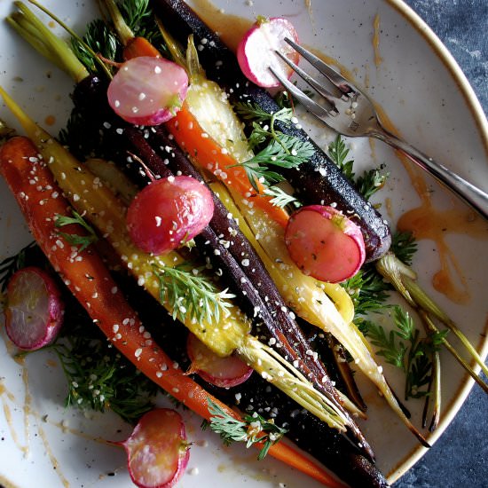 Turmeric Honey Roasted Carrots