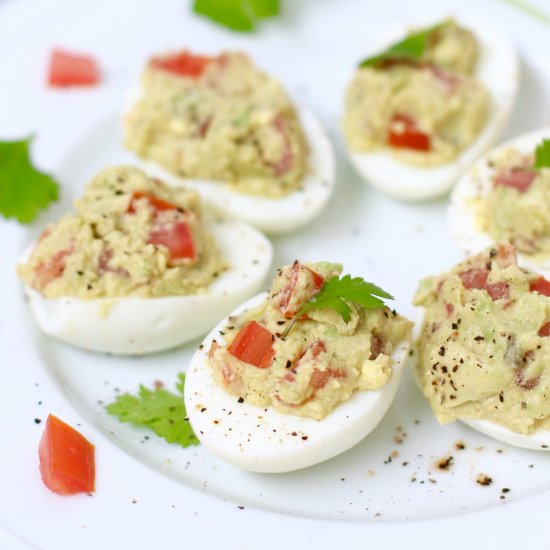 Guacamole Deviled Eggs