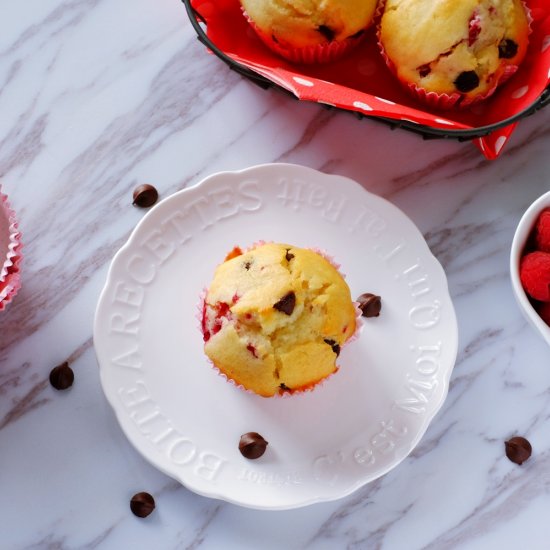 Raspberry Chocolate Chip Muffins