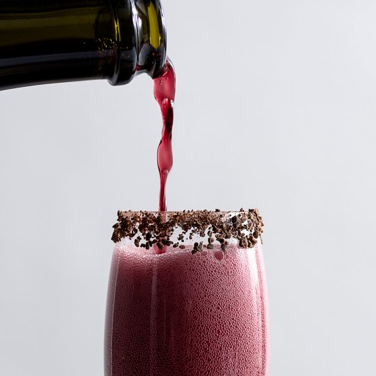 Sparkling Shiraz Cocktail