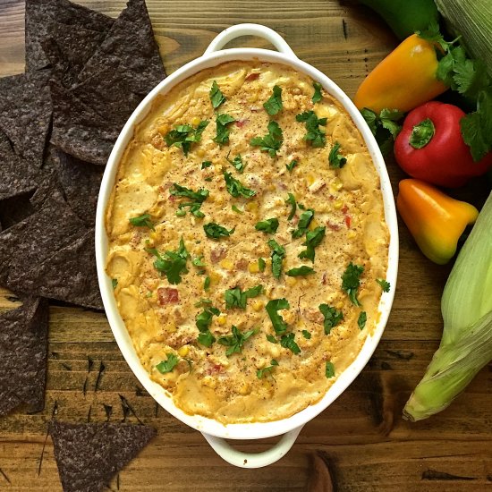 Easy Cheesy Hot Corn Dip