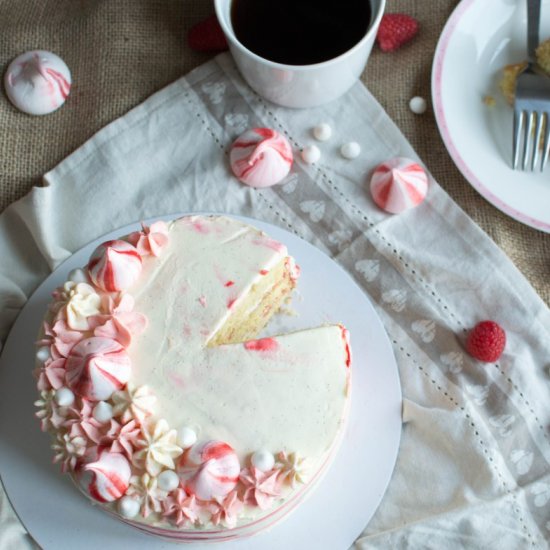 Raspberry & Vanilla Cake