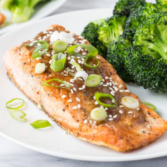 Miso Ginger Glazed Salmon