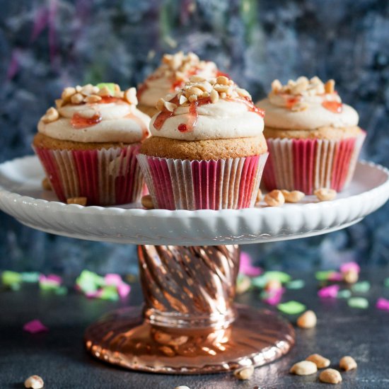 Peanut Butter & Jelly Cupcakes