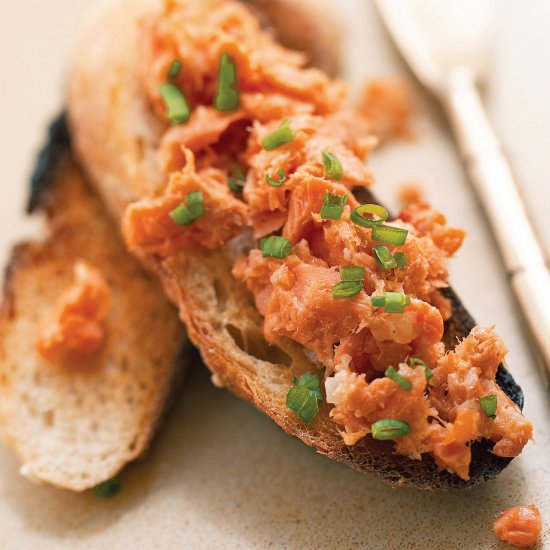 Salmon Rillettes on Toast