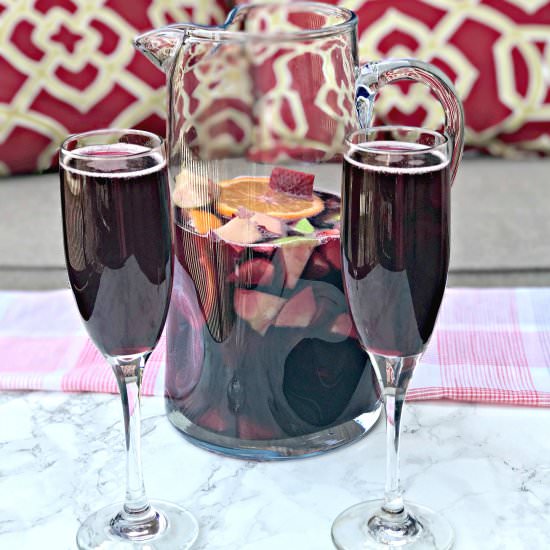 Red Wine Champagne Sangria