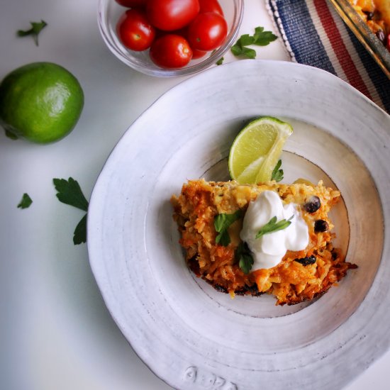 Salsa Verde Chicken Casserole