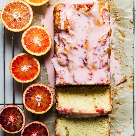 Blood Orange Loaf Cake