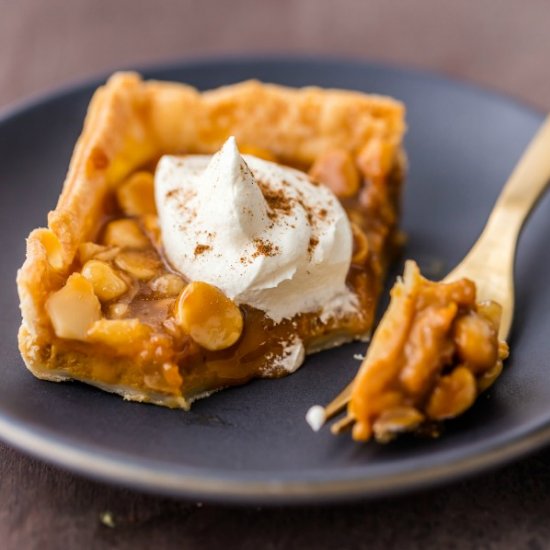 Caramel Nut Pumpkin Pie Bars