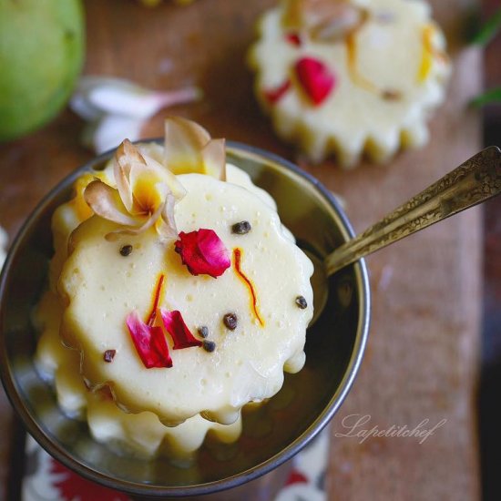 Mango cardamom lassi popsicle