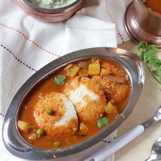 Hotel Style Idli Sambar